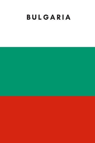 Bulgaria: Country Flag A5 Notebook (6 x 9 in) to write in with 120 pages White Paper Journal / Planner / Notepad