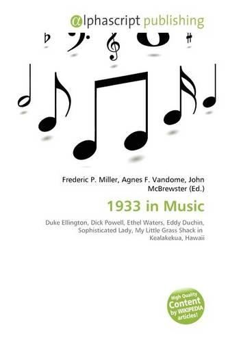 1933 in Music