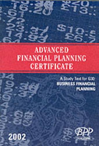Advanced Financial Planning Certificate - G30: Business Financial Planning