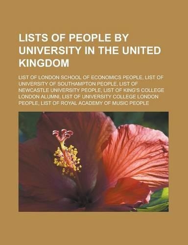 Lists of People by University in the United Kingdom