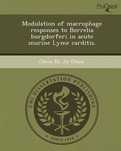 Modulation of Macrophage Responses to Borrelia Burgdorferi in Acute Murine Lyme Carditis