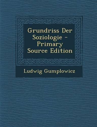 Grundriss Der Soziologie