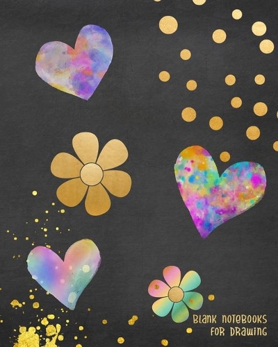 Blank Notebooks For Drawing: Blank Doodle Draw Sketch Books