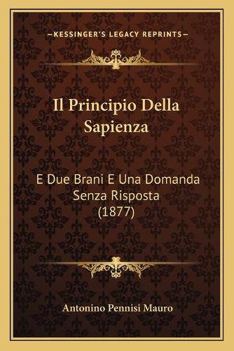Il Principio Della Sapienza