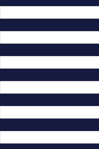 2020 Weekly Planner Navy Blue White Stripes 134 Pages
