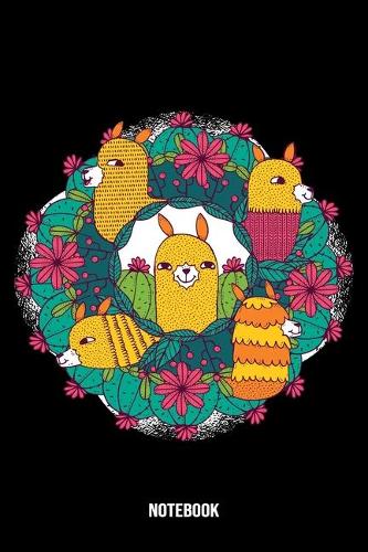 Notebook: Llama Alpaca Notebook Blank Dot Grid Family Journal dotted with dots 6x9 120 Pages Checklist Record Book Take Notes Llama Animals Planner Paper Chri