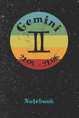 Vintage Zodiac Gemini Notebook
