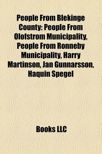 People from Blekinge County