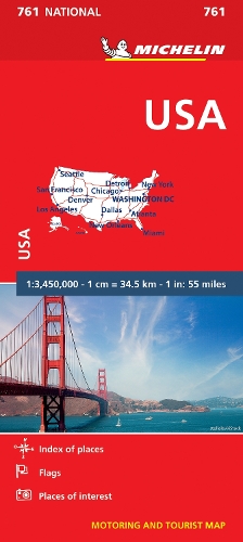 USA - Michelin National Map 761
