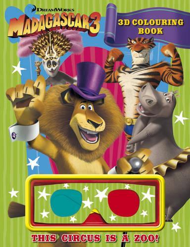 Madagascar 3: 3D Colouring Book