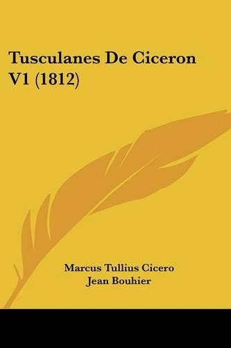 Tusculanes de Ciceron V1 (1812)
