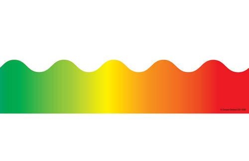 Rainbow Scalloped Bulletin Board Borders