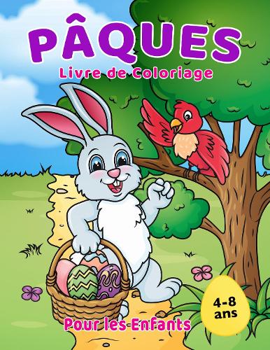 Livre de coloriage de Pâques pour les Enfants 4-8 ans