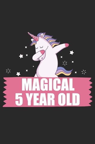 Magical 5 Year Old 5th Birthday Dabbing Unicorn