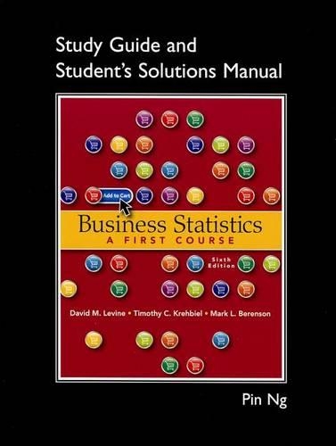 Student Solutions Manual for Business Statistics