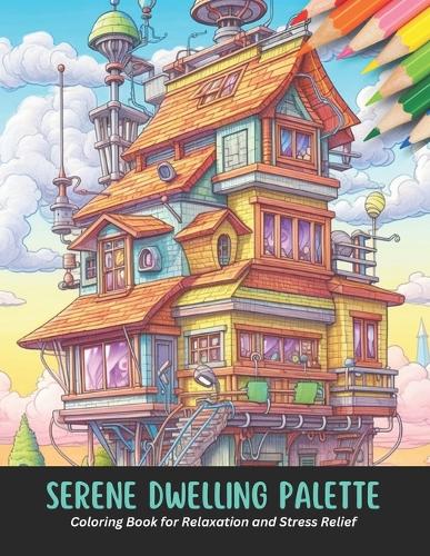 Serene Dwelling Palette: Coloring Book for Relaxation and Stress Relief, 50 pages, 8.5 x 11 inches