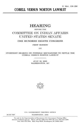 Cobell Versus Norton Lawsuit