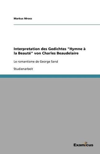 Interpretation des Gedichtes 
