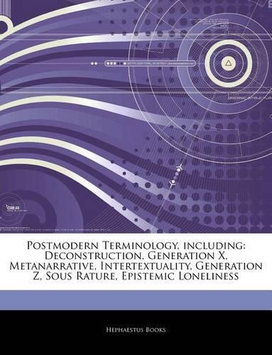 Articles on Postmodern Terminology, Including