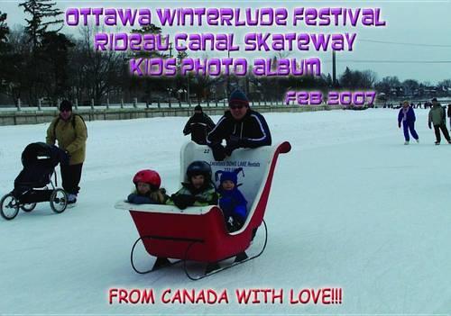 Ottawa Winterlude Festival - Rideau Canal Kids! Photo Album - Feb 2007 (English eBook C10)