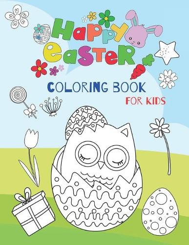 Happy Easter Coloring Book For Kids