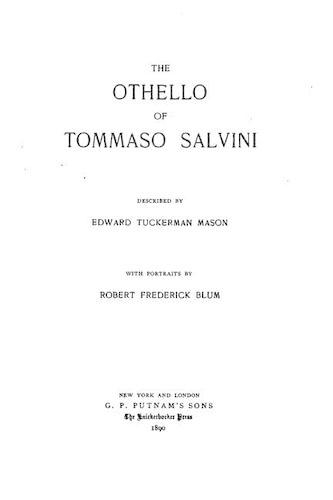 The Othello of Tommaso Salvini: (English)