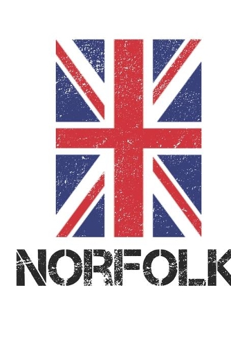 Norfolk: Norfolk Union Jack Flag Blank Travel Journal Diary Notebook forNorfolk And England (6X9, 120 pages)