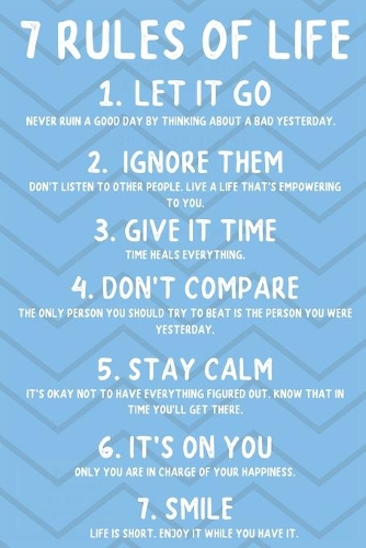 7 Rules of Life: 7 Rules Of Life Notebook / Journal / Diary / Greetings / Appreciation Gift (6 x 9 - 110 Blank Lined Pages)