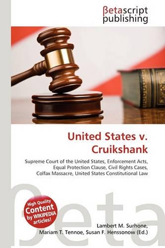 United States V. Cruikshank