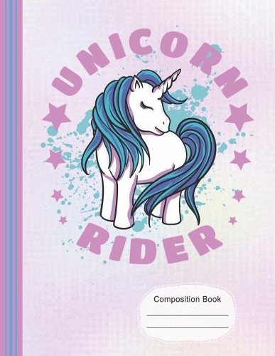 Unicorn Rider Composition Notebook: Dot Grid Journal, School Teachers, Students, 200 Dotted Pages (7.44" X 9.69")