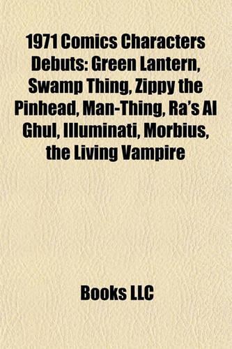 1971 Comics Characters Debuts