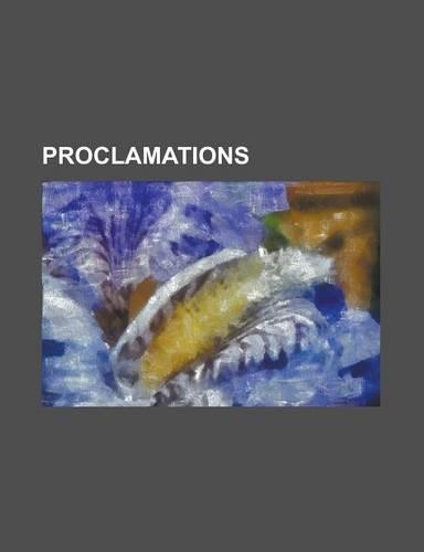 Proclamations