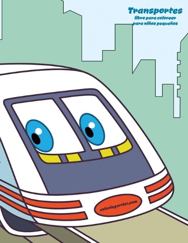Transportes libro para colorear para niños pequeños