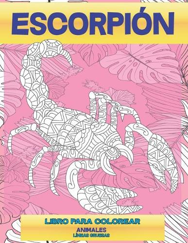 Libro para colorear - Líneas gruesas - Animales - Escorpión