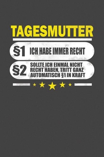 Tagesmutter §1 Ich Habe Immer Recht §2 Sollte Ich Einmal Nicht Recht Haben, Tritt Ganz Automatisch §1 In Kraft
