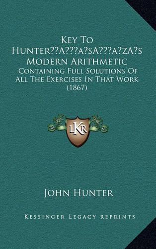 Key To Hunter's Modern Arithmetic