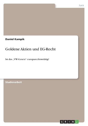 Goldene Aktien und EG-Recht