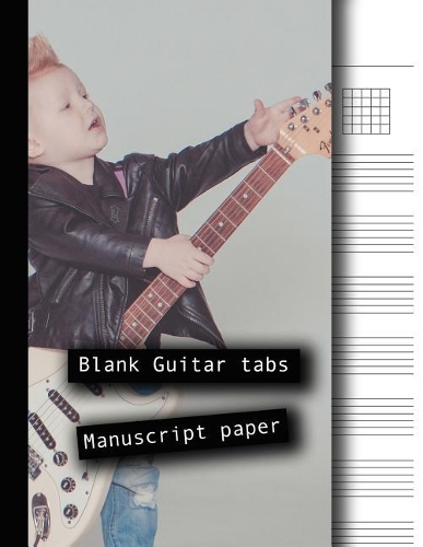Blank Guitar tabs manuscript paper: 8.5 x 11" Guitar tabs Paper / Stave / Staff Paper / Musicians Notebook. 150 pages with chord boxes and stave/staff. Perfect gift or the music theory