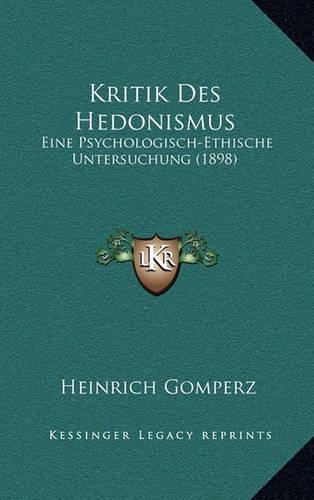Kritik Des Hedonismus