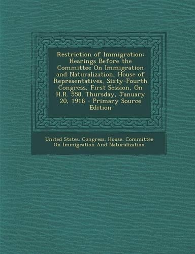 Restriction of Immigration