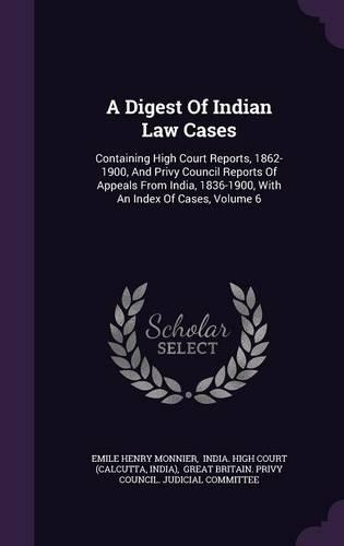 A Digest of Indian Law Cases
