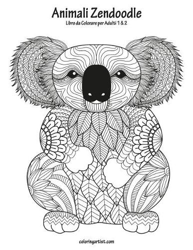 Animali Zendoodle Libro da Colorare per Adulti 1 & 2