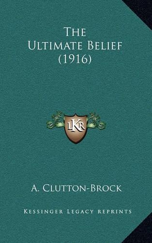 The Ultimate Belief (1916)