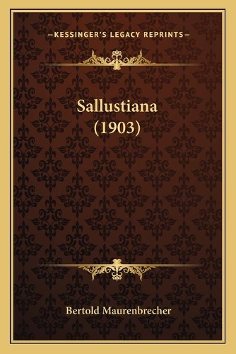 Sallustiana (1903): (English)