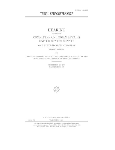 Tribal self-governance