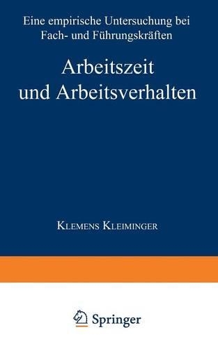 Arbeitszeit und Arbeitsverhalten