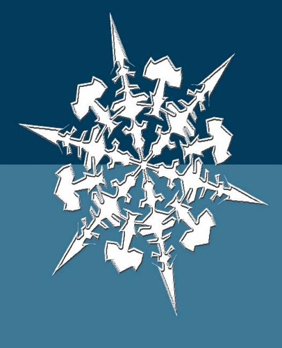 Artistic Snowflake Design School Comp Book 130 Pages