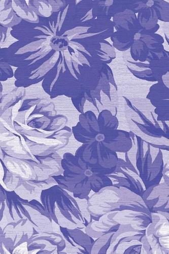 Floral Lined Journal: Blue Roses