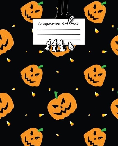 Abstract Halloween Pattern Volume 16 Wide Ruled Journal