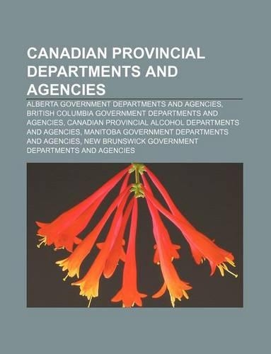 Canadian Provincial Departments and Agencies